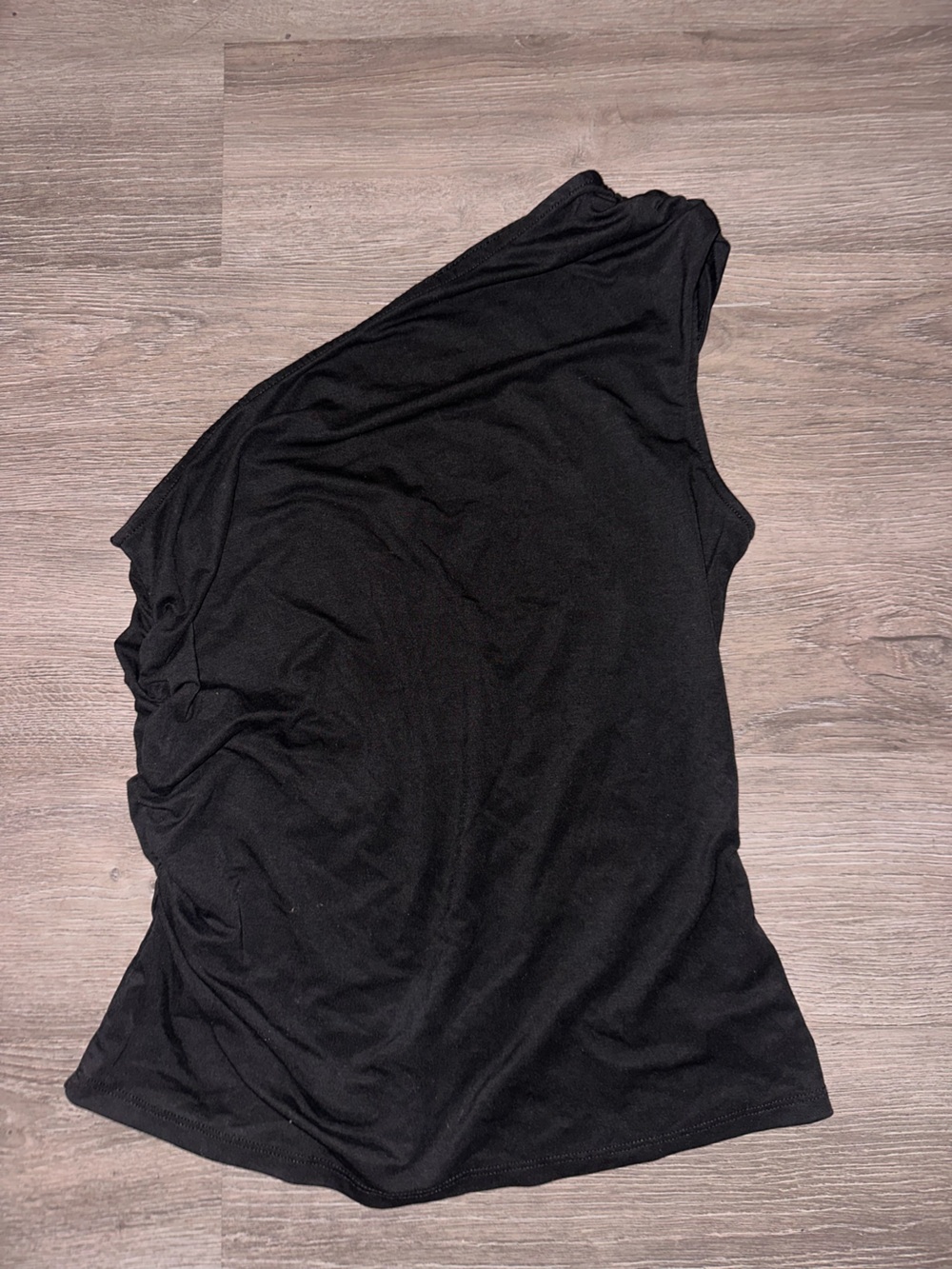 Black going out one shoulder top